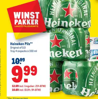 Makro Heineken Pils 330ml aanbieding