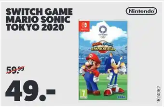 MediaMarkt Nintendo switch game mario sonic tokyo 2020 aanbieding