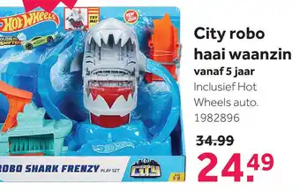 Intertoys Hot wheels city robo haai waanzin speelset aanbieding