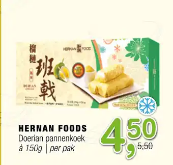 Amazing Oriëntal Hernan foods doerian pannenkoek 150g aanbieding