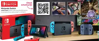 Intertoys Nintendo switch 2019 upgrade + tv-modus - rood/blauw aanbieding