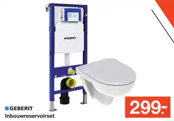 BOUWMAAT Inbouwreservoirset aanbieding