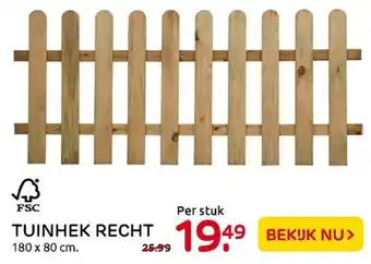 Praxis Tuinhek Recht 180x180 cm aanbieding