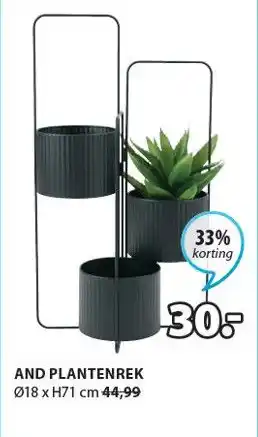 Jysk AND PLANTENREK aanbieding