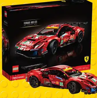 Intertoys LEGO technic ferrari 488 gte af corse #51 42125 aanbieding