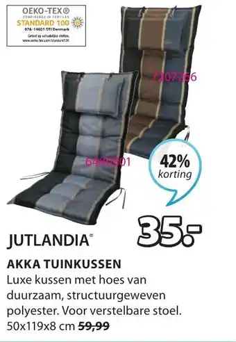 Jysk Jutlandia Akka tuinkussen 50x119x8 cm aanbieding