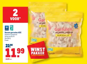 Makro Rauwe garnalen asc 500 g aanbieding