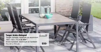 Tuincentrum De Boet Tanger Aruba diningset aanbieding