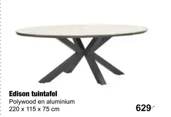 Tuincentrum De Boet Edison tuintafel aanbieding