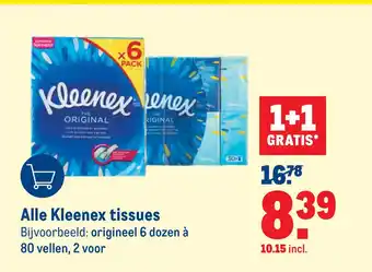 Makro Alle Kleenex tissues aanbieding