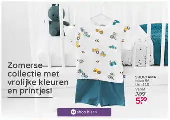 Prenatal Prénatal baby shortama aanbieding