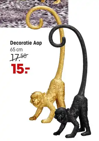 Kwantum Decoratie Aap 65cm aanbieding