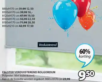Jysk FALSTER VERDUISTEREND ROLGORDIJN aanbieding