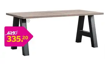 Leen Bakker Eetkamertafel Kai 78*137.5*100 cm aanbieding