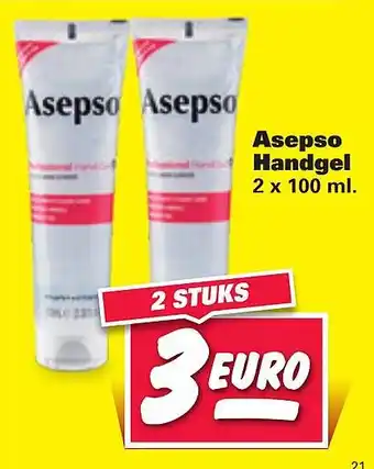 Nettorama Asepso Handgel 100ml aanbieding