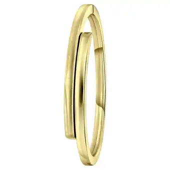 Lucardi Zilveren golplated armband bangle mat/glans aanbieding