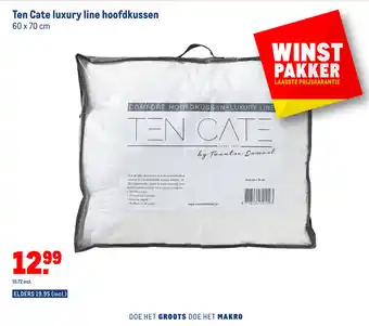 Makro Ten cate luxury line hoofdkussen 60 x 70 cm aanbieding