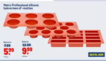 Makro Metro professional silicone bakvorm of -matten aanbieding