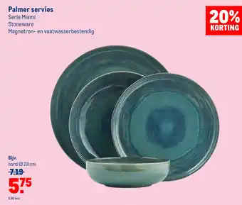 Makro Palmer servies 28 cm aanbieding