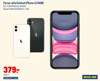 Makro Forza refurbished iPhone 11 64GB aanbieding