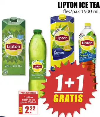 MCD Supermarkt Lipton ice tea 1500ml aanbieding