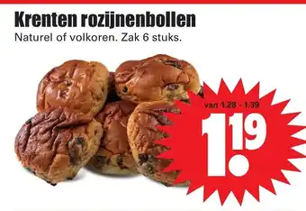 Dirk Krenten-rozijnenbollen aanbieding