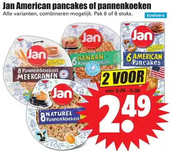 Dirk Jan American Pancakes of pannenkoeken aanbieding