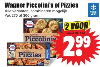 Dirk Wagner Piccolini's of Pizzies 2*270-300g aanbieding