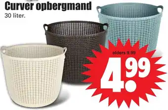 Dirk Curver Opbergmand 30L aanbieding