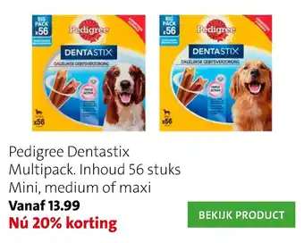 Intratuin Pedigree Dentastix 56-pack aanbieding