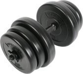Bol.com Dumbell - Dumbells set - 20 kg - 25 mm - Kunststof - Zwart aanbieding