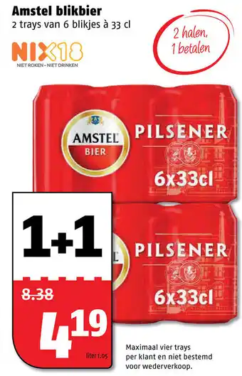 Poiesz Amstel 330ml 2*6-pack aanbieding