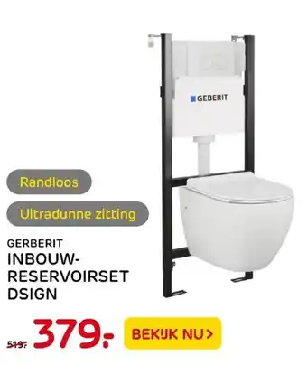 Praxis Gerberit Inbowreservoirset Dsign aanbieding