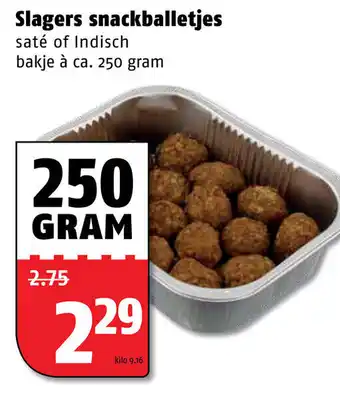 Poiesz Slagers snackballetjes 250g aanbieding