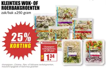 MCD Supermarkt Kleintjes wok- of roerbakgroenten 250g aanbieding