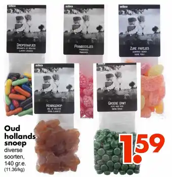 Wibra Oud hollands snoep 140g aanbieding