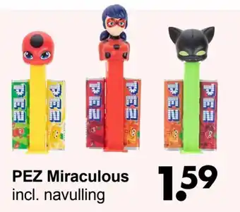 Wibra PEZ miraculous aanbieding