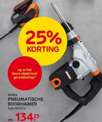 Praxis Worx Pneumatische Boorhamer WX333 aanbieding