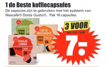 Dirk 1 de Beste koffiecapsules aanbieding