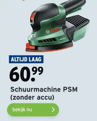 GAMMA Schuurmachine PSM (zonder accu) aanbieding