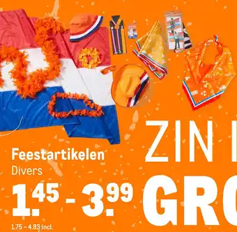 Makro Feestartikelen aanbieding