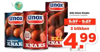 PLUS Alle Unox Knaks aanbieding