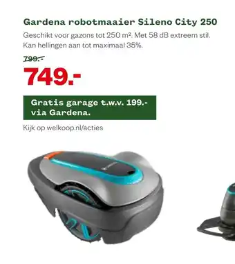 Welkoop Gardena robotmaaier Sileno City 250 aanbieding