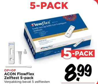 Vomar Voordeelmarkt ACON flowFlex zelftest 5-pack aanbieding