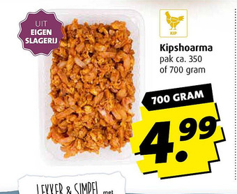 Boni Kipshoarma aanbieding