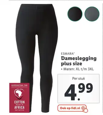 Lidl ESMARA Dameslegging plus size aanbieding