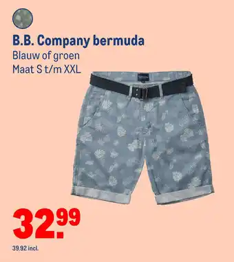 Makro B.B. Company bermuda aanbieding