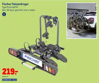 Makro Fischer fietsendrager aanbieding