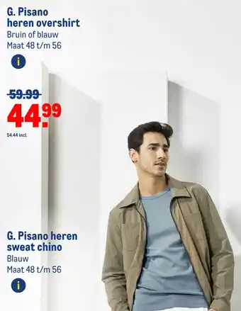 Makro G. Pisano heren overshirt aanbieding