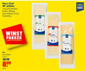 Makro Metro Chef 48+ plakken aanbieding